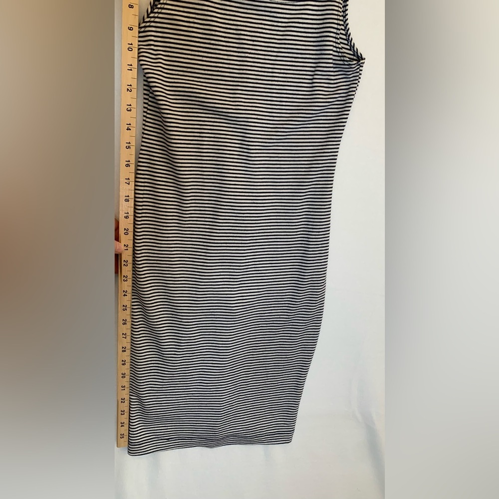 Zara Ribbed Striped Dress Ladies Sz Medium - Picture 4 of 4